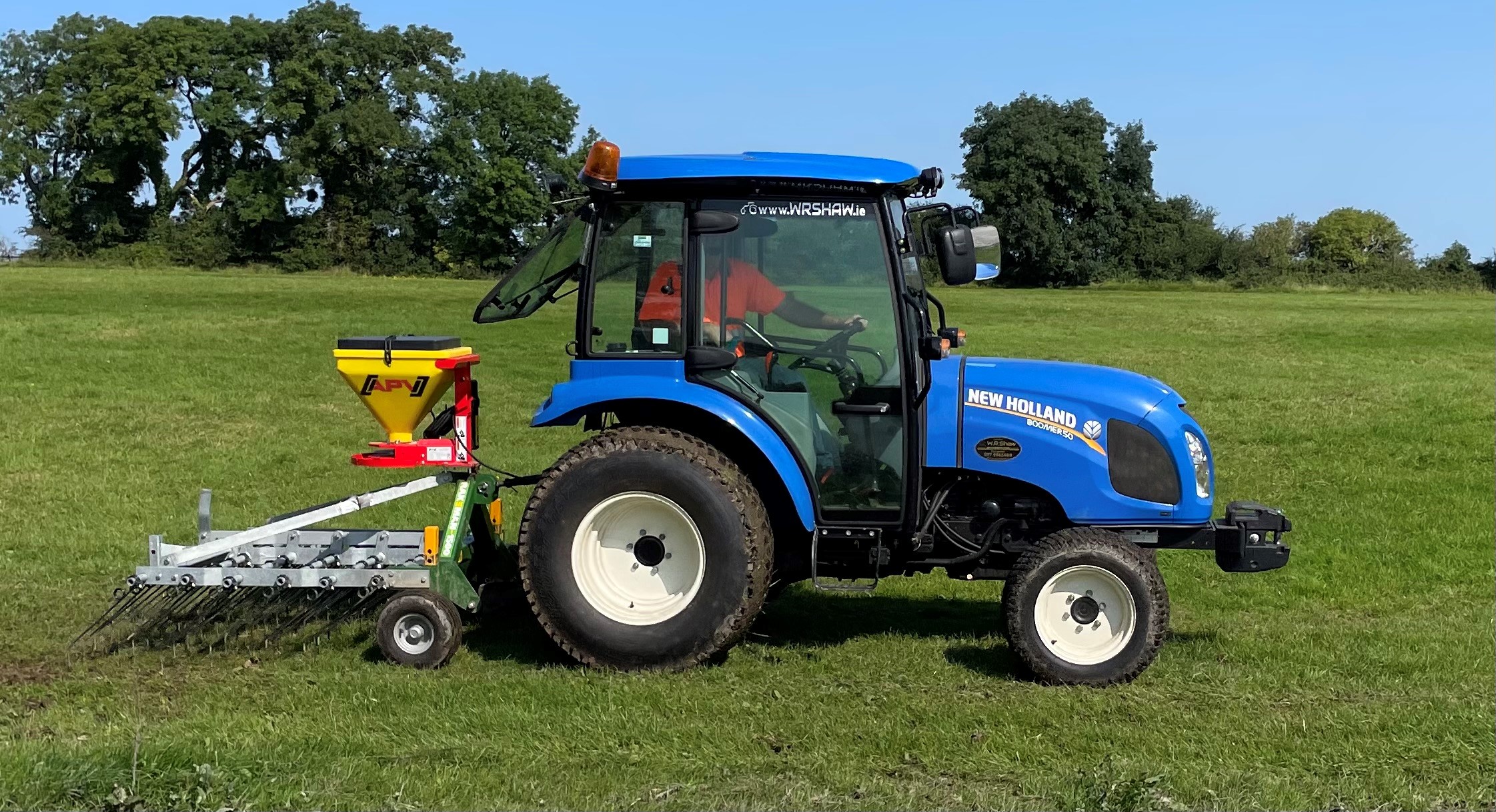 Grass Harrowing